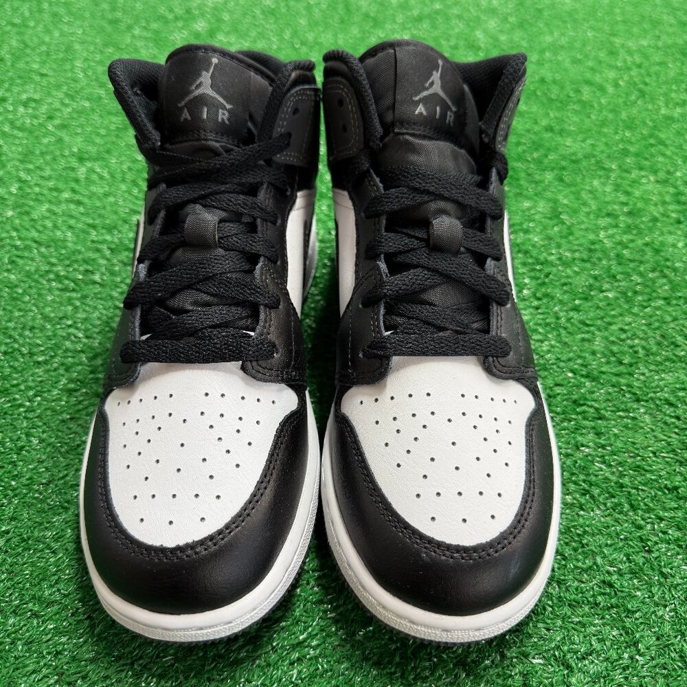 Nike Jordan 1 Mid Black White Iron Grey GS DQ8423-001 NEW Multi Sz - Picture 3 of 4